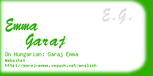 emma garaj business card